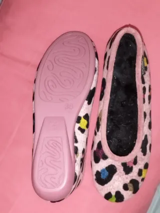 Zapatillas leopardo talla 38 cálidas invierno esp