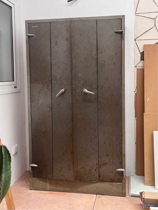 Armario Metálico Antiguo Industrial Años 60