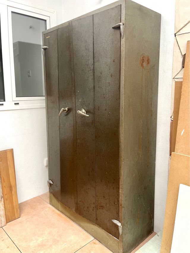 Armario Metálico Antiguo Industrial Años 60