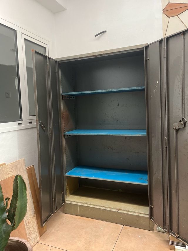 Armario Metálico Antiguo Industrial Años 60