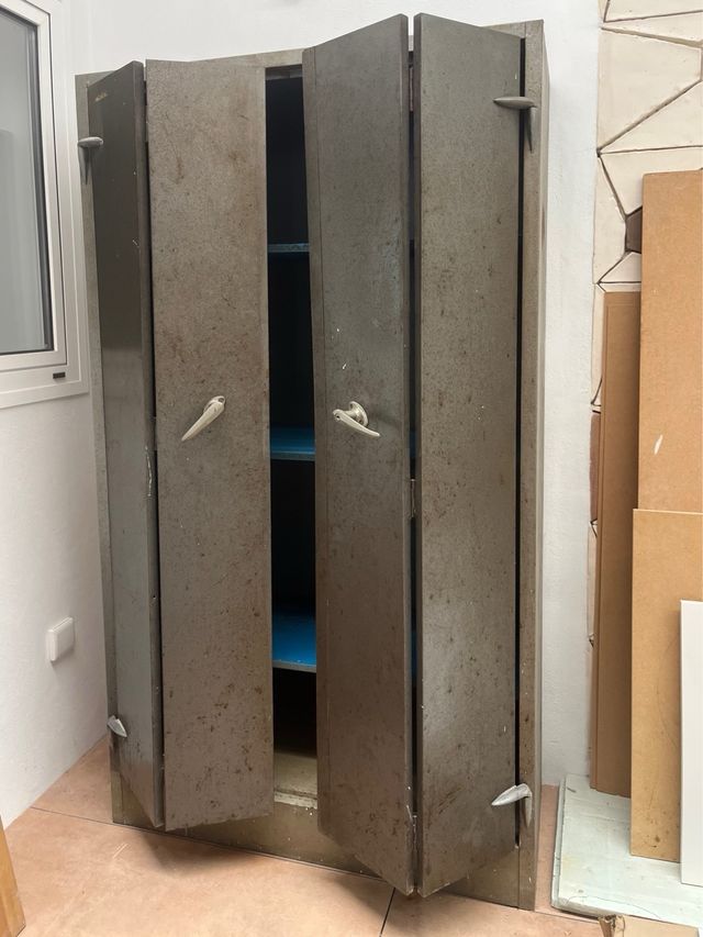 Armario Metálico Antiguo Industrial Años 60