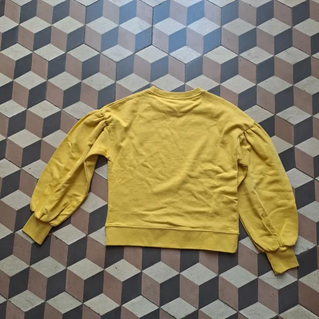 Maglia donna - color senape-  maniche a sbuffo