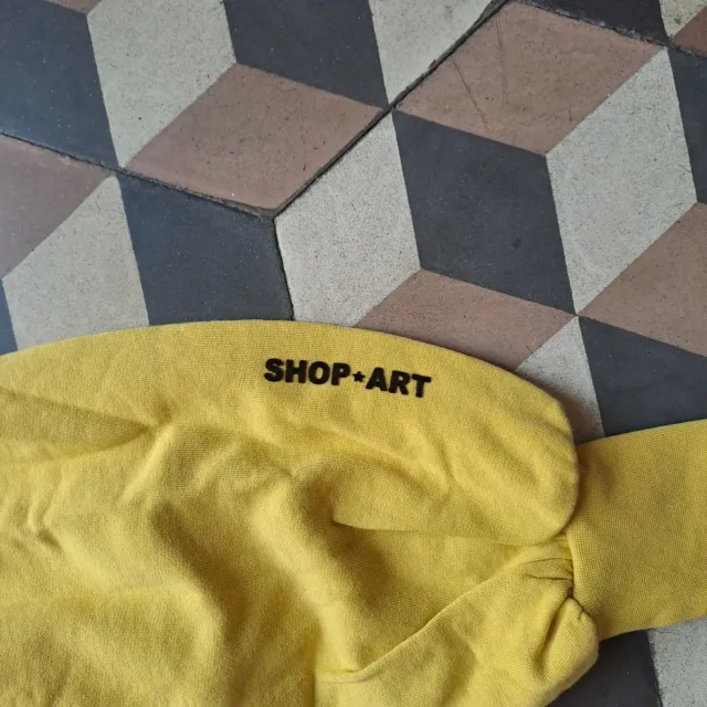 Maglia donna - color senape-  maniche a sbuffo