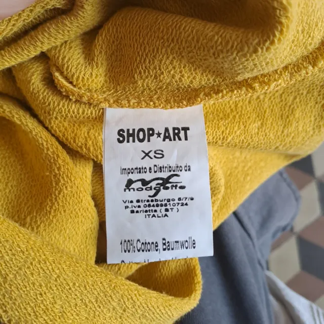 Maglia donna - color senape-  maniche a sbuffo