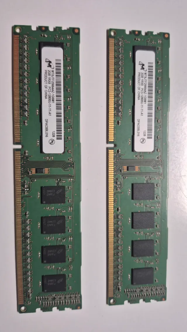 2x Módulos RAM HP 2GB DDR3 PC3-12800