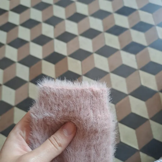 Maglioncino morbido rosa antico taglia S