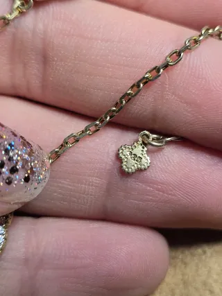 Bracciale oro 3 fiori madreperla zirconi