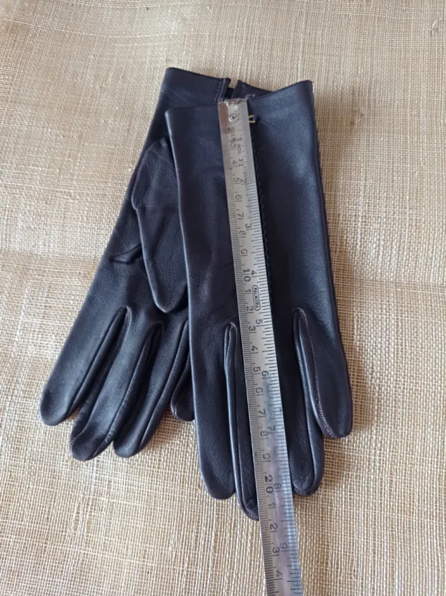 Guantes de piel marrón para señora Casiry