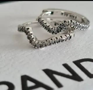 Pendientes de plata con circonitas