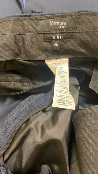 Traje Slim Fórmula Joven Azul Marino Talla 46