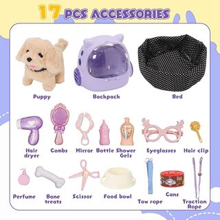 Juguete Mascota Perro con Accesorios