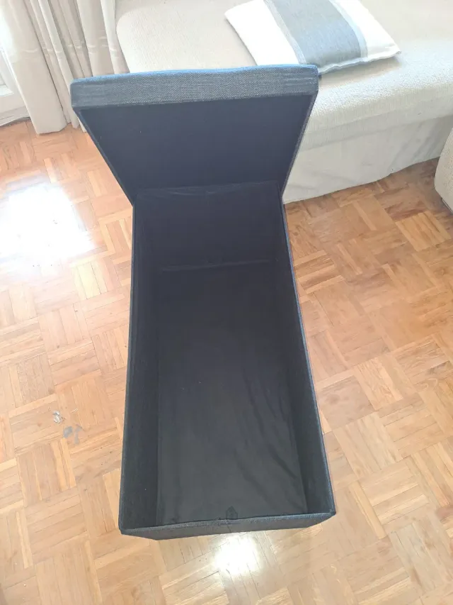 Puff baúl almacenamiento nero