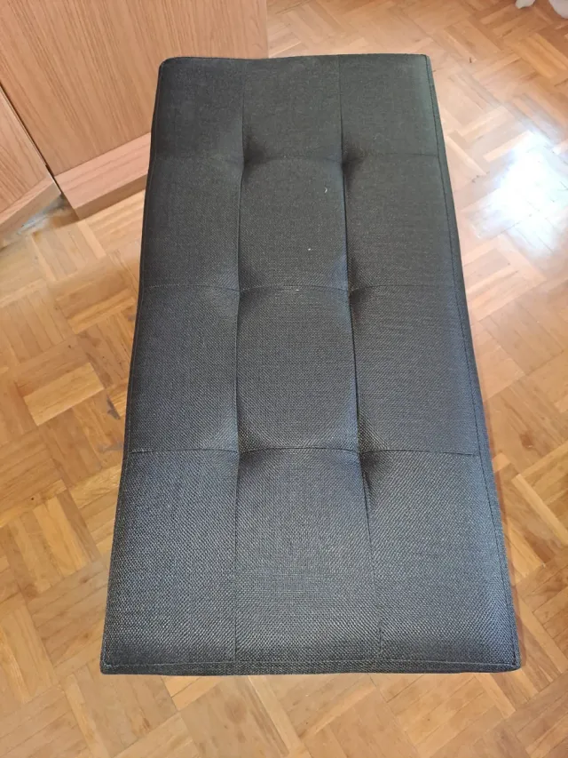 Puff baúl almacenamiento nero