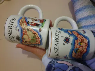 16 Jarras de cerámica antiguas decoradas