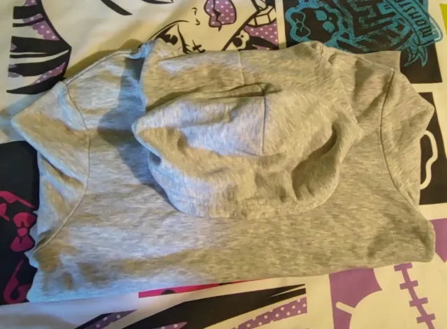 Sudadera gris con capucha