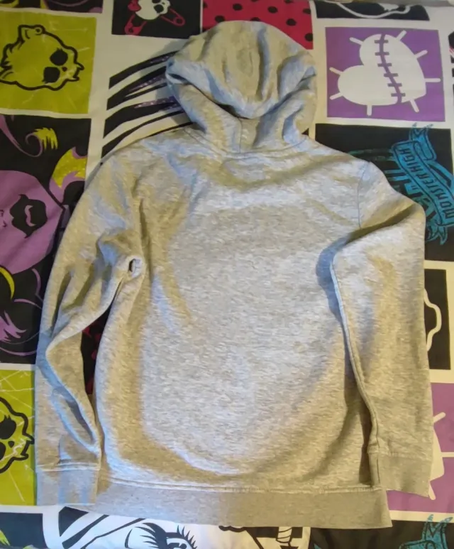 Sudadera gris con capucha