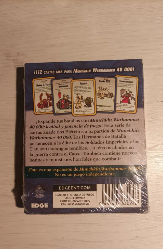 Munchkin Warhammer 40,000 Leal.y potencia de fuego