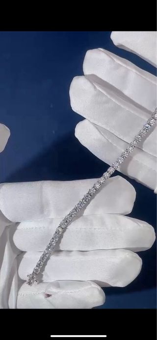 Pulsera Rivière Oro 18k Diamantes