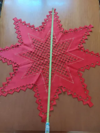 Centrino Natale Rosso e Oro