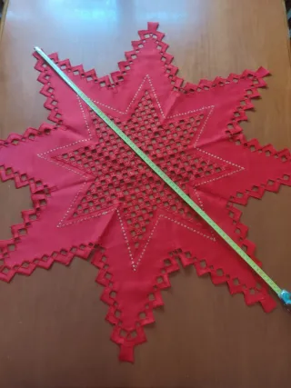 Centrino Natale Rosso e Oro