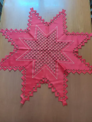 Centrino Natale Rosso e Oro