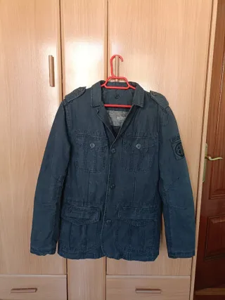 Chaqueta azul marino tela fina