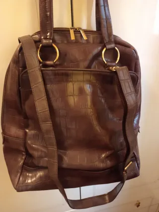 Borsa Benetton similpelle Coccodrillo