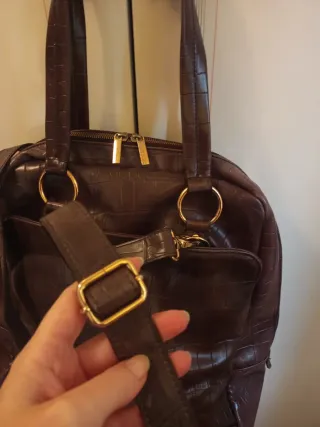 Borsa Benetton similpelle Coccodrillo