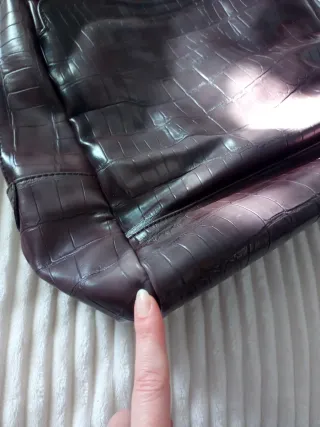 Borsa Benetton similpelle Coccodrillo