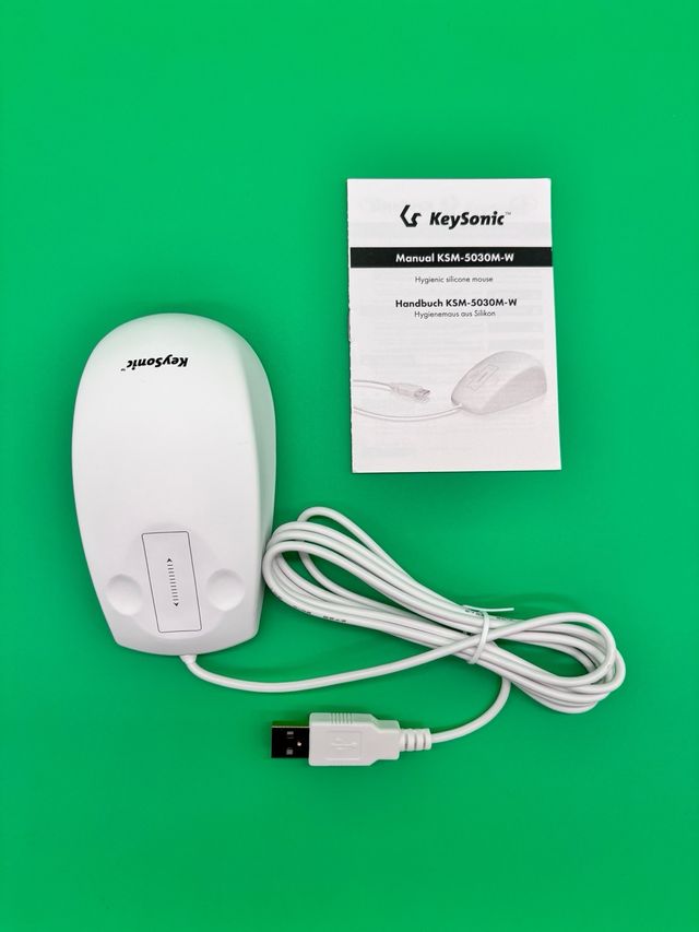 Mouse USB Ambidestro 1.8m Resistente Ad Acqua