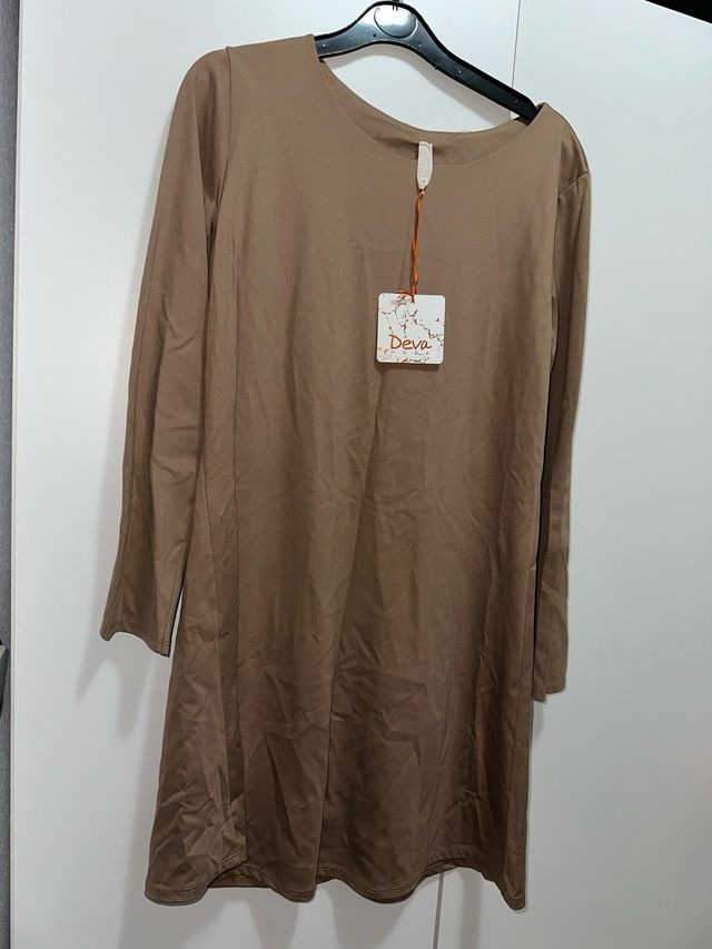 Vestido Deva Talla Única Marrón