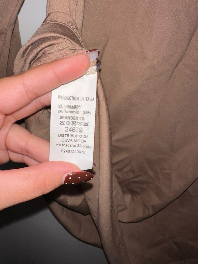 Vestido Deva Talla Única Marrón