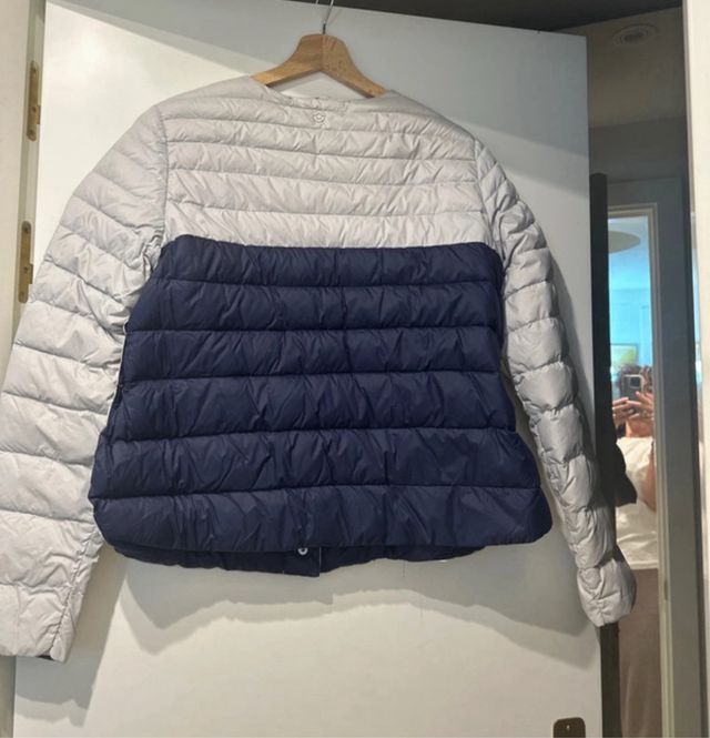 Plumífero Armani Jeans Blanco y Azul