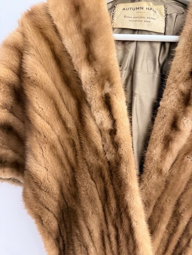 Stola di pelo marrone Autumn Haze