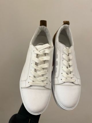 Scarpe uomo 4us bianche e marroni taglia 42