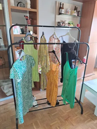 Appendiabiti doppio in metallo nero