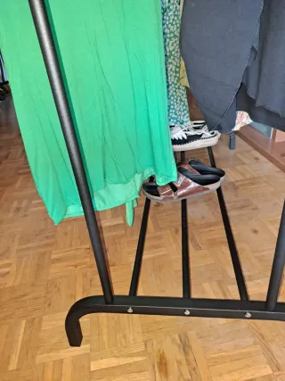 Appendiabiti doppio in metallo nero