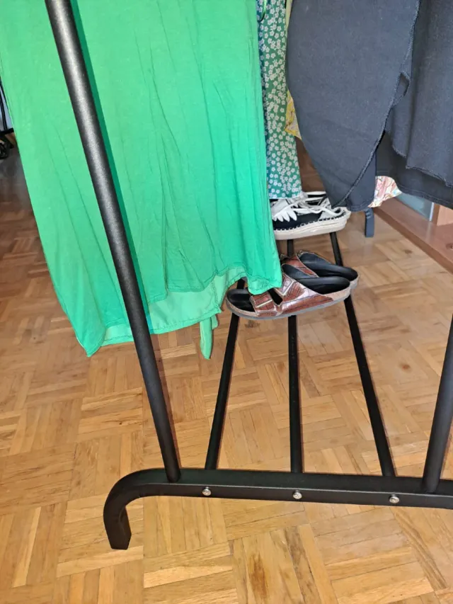 Appendiabiti doppio in metallo nero