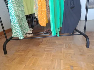 Appendiabiti doppio in metallo nero