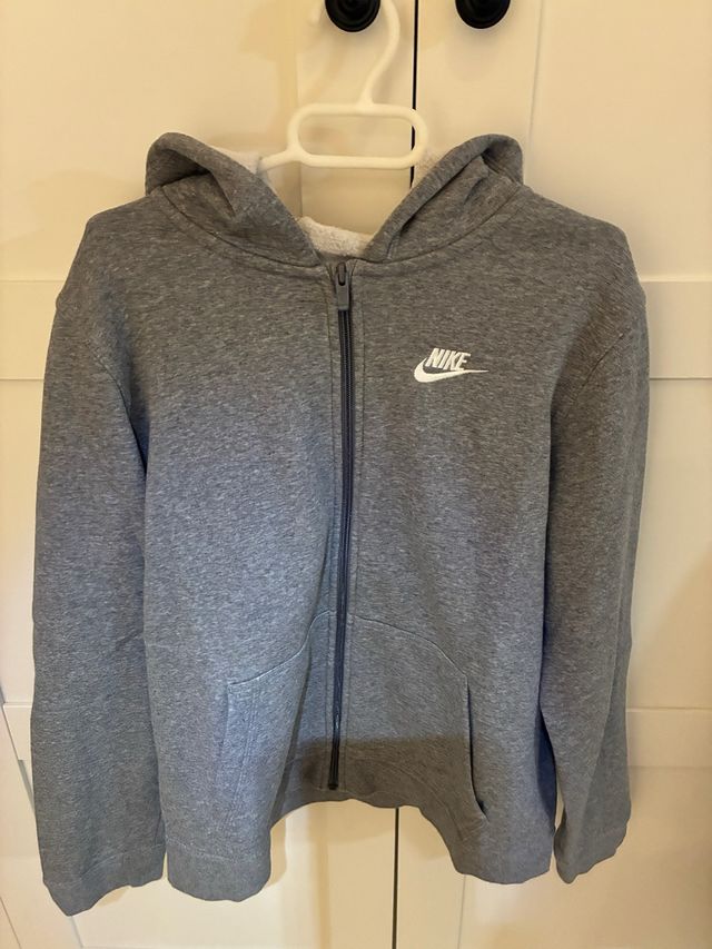 Sudadera Nike Gris con Cremallera 156-170 cm XL
