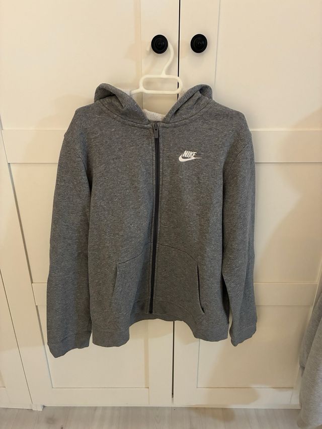 Sudadera Nike Gris con Cremallera 156-170 cm XL