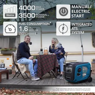 Generador Inverter KS 4000iE S ATS 4kW