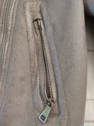 Giubbotto Motivi pelliccia foderato beige