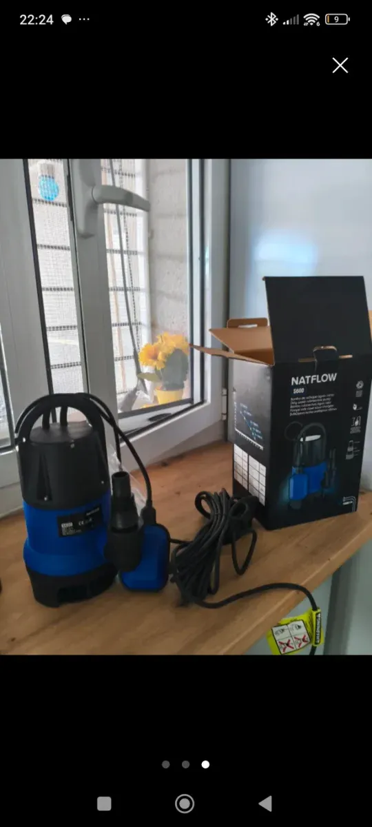 Bomba de achique Natflow 3000 sin usar