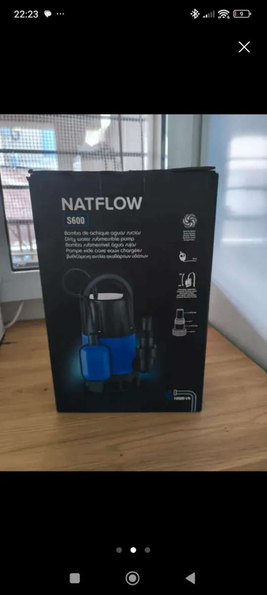 Bomba de achique Natflow 3000 sin usar