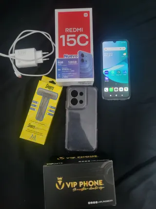 Xiaomi Redmi 15C 128GB Azul/Negro + Accesorios
