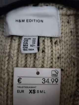 Gilet H&M beige con bottoni