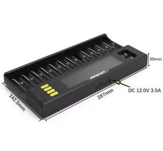 Cargador LiitoKala Lii-S12 12 Ranuras