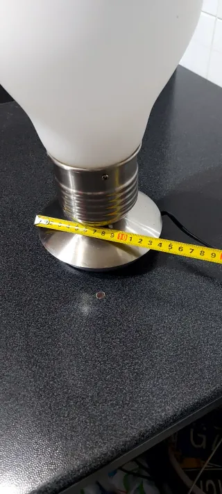 Lampada Ideal Lux Vetro Opalino Bianco Anni 90