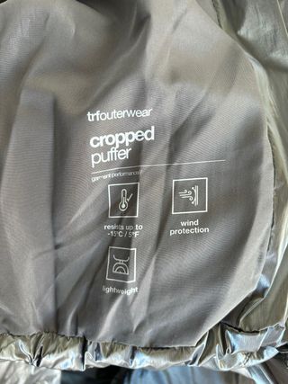 Plumas Zara Talla S Gris/Plateado